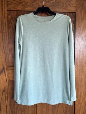 Lands' End Aqua / Mint Green super soft long sleeve top